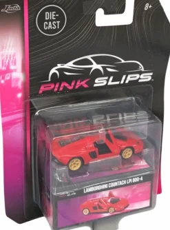 Pink Slips - Red Lamborghini Countach LPI 800-4 1/64th Scale Die-Cast Vehicle Replica