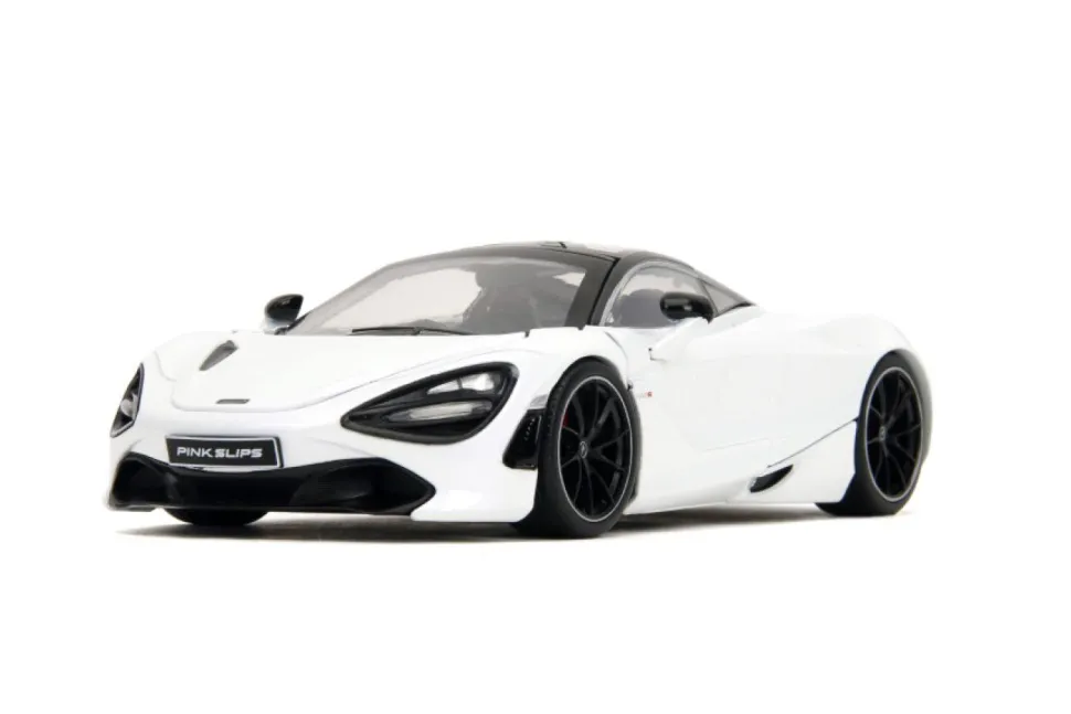 Pink Slips - White McLaren 720S 1/24th Scale Die-Cast Vehicle Replica