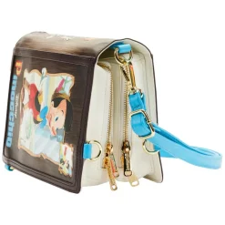 Pinocchio (1940) - Book 9” Faux Leather Convertible Crossbody Bag