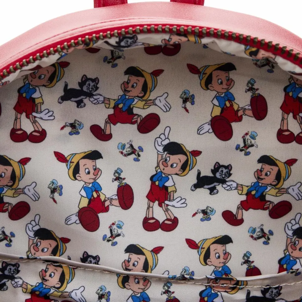 Pinocchio (1940) - Moving Pinocchio 10” Faux Leather Mini Backpack