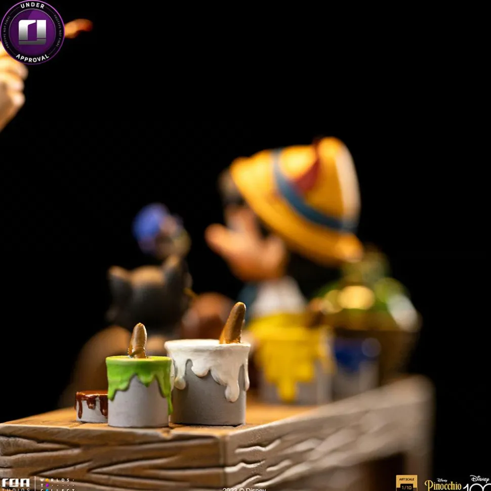 Pinocchio (1940) - Pinocchio, Geppetto & Jiminy Cricket Deluxe 1/10th Scale Statue