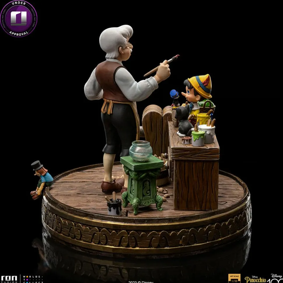 Pinocchio (1940) - Pinocchio, Geppetto & Jiminy Cricket Deluxe 1/10th Scale Statue