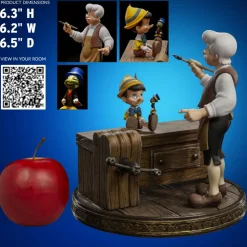 Pinocchio (1940) - Pinocchio, Geppetto & Jiminy Cricket 1/10th Scale Statue