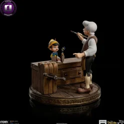 Pinocchio (1940) - Pinocchio, Geppetto & Jiminy Cricket 1/10th Scale Statue