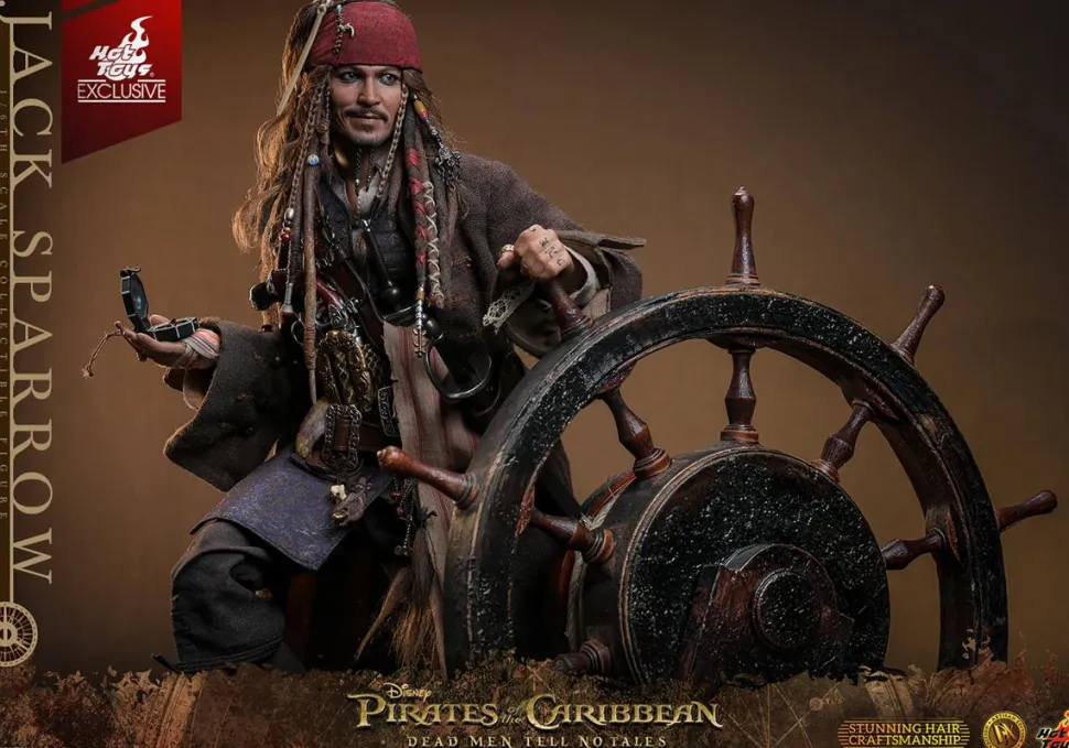 Pirates of the Caribbean: Dead Men Tell No Tales - Jack Sparrow (Artisan Edition) Deluxe 1/6th Scale Hot Toys Action Figure
