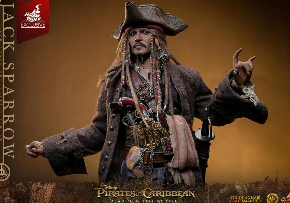 Pirates of the Caribbean: Dead Men Tell No Tales - Jack Sparrow (Artisan Edition) Deluxe 1/6th Scale Hot Toys Action Figure