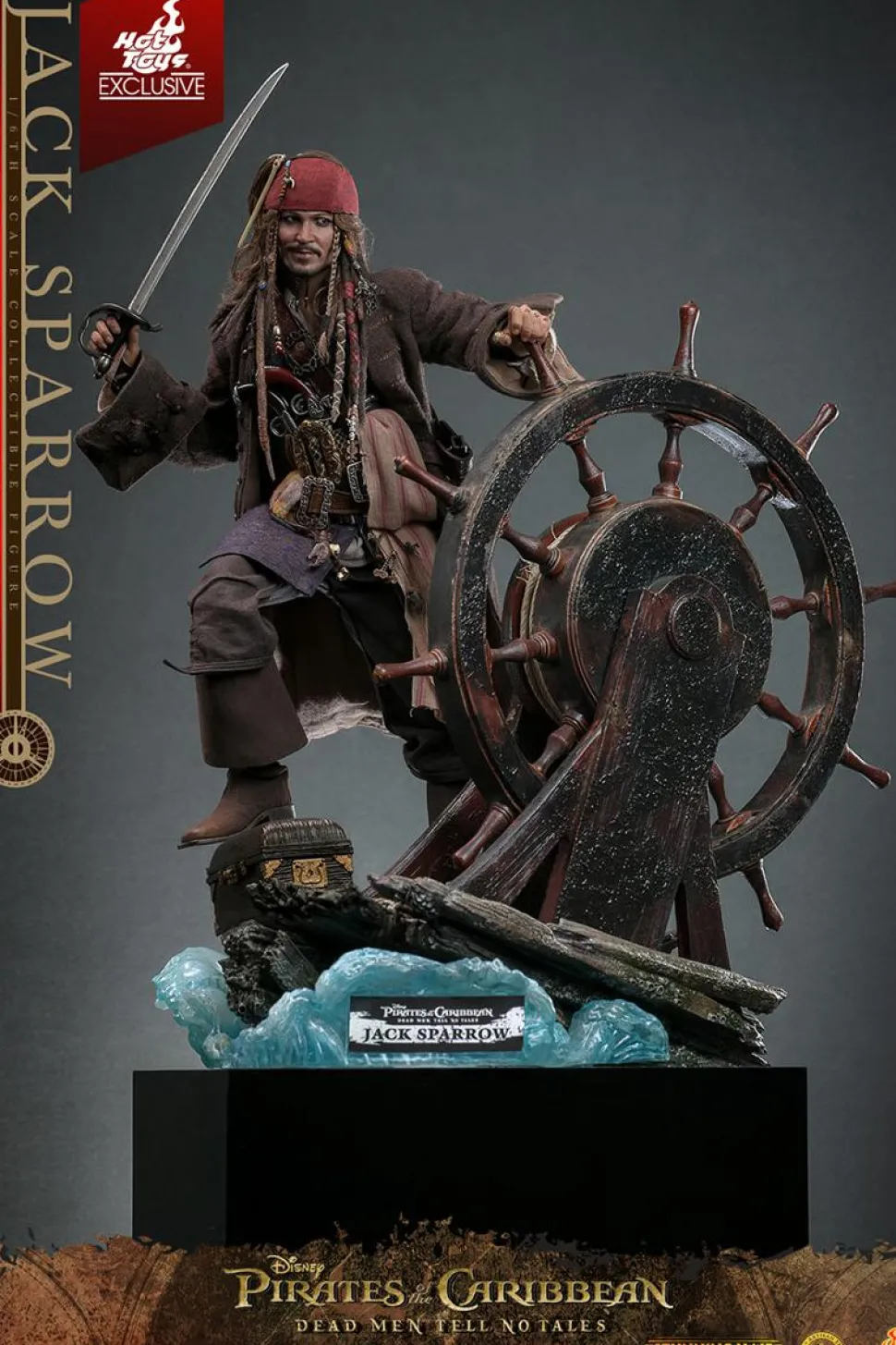 Pirates of the Caribbean: Dead Men Tell No Tales - Jack Sparrow (Artisan Edition) Deluxe 1/6th Scale Hot Toys Action Figure