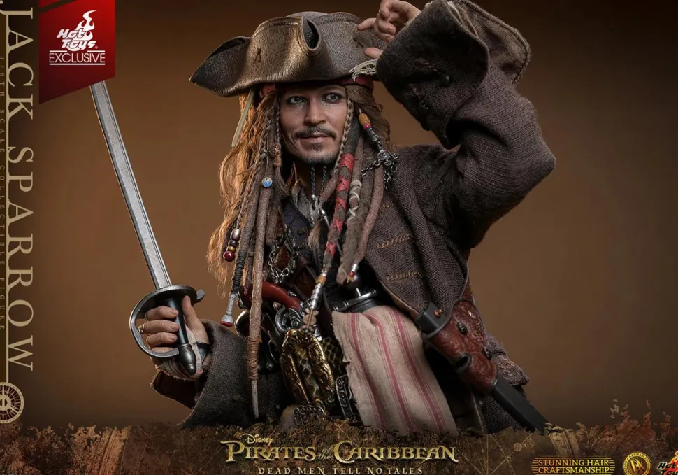 Pirates of the Caribbean: Dead Men Tell No Tales - Jack Sparrow (Artisan Edition) Deluxe 1/6th Scale Hot Toys Action Figure