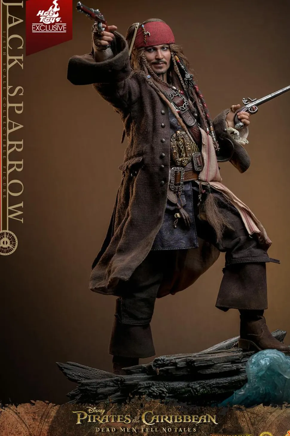 Pirates of the Caribbean: Dead Men Tell No Tales - Jack Sparrow (Artisan Edition) Deluxe 1/6th Scale Hot Toys Action Figure