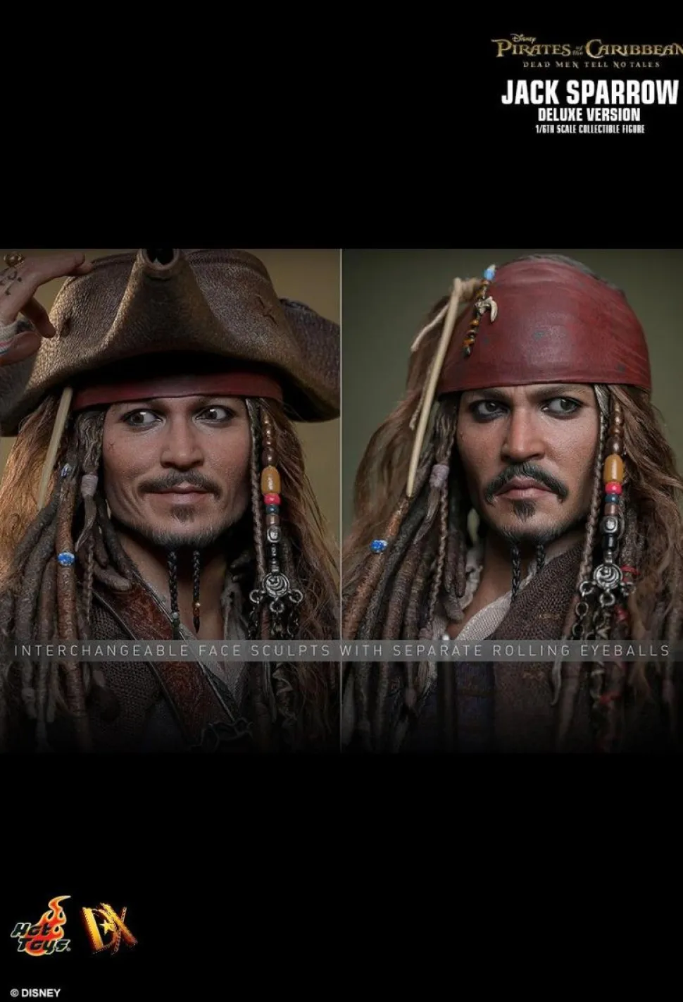 Pirates of the Caribbean: Dead Men Tell No Tales - Jack Sparrow Deluxe 1/6th Scale Hot Toys Action Figure