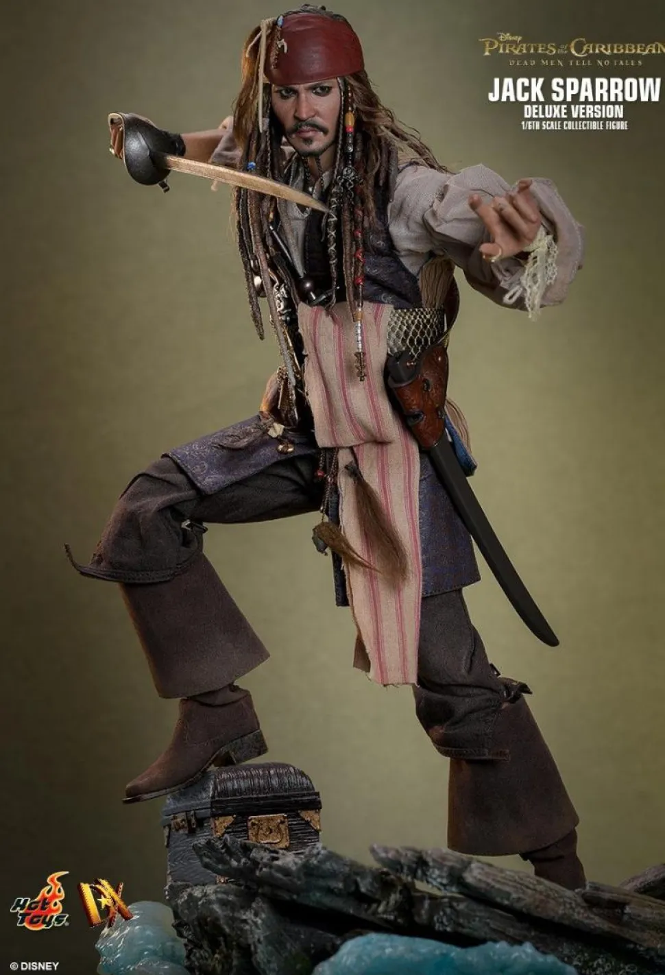 Pirates of the Caribbean: Dead Men Tell No Tales - Jack Sparrow Deluxe 1/6th Scale Hot Toys Action Figure