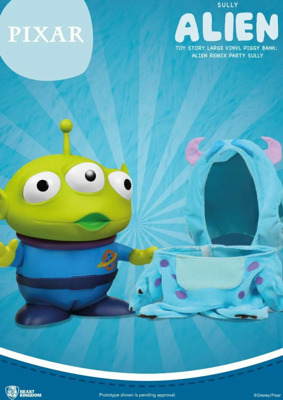 Pixar - Alien Remix Sully 15” Vinyl Money Bank
