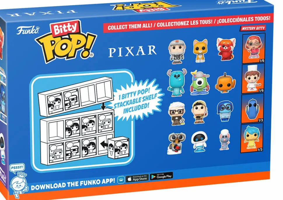 Pixar - Carl, Russell (Dug Days), Sadness & Mystery Bitty Pop! Vinyl Figure 4-Pack