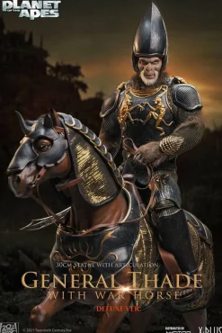 Planet of the Apes (2001) - General Thade & War Horse Deluxe 11” Statue
