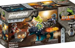 Playmobil: Dino Rise - Triceratops Battle for Legendary Stone Playset (70627)