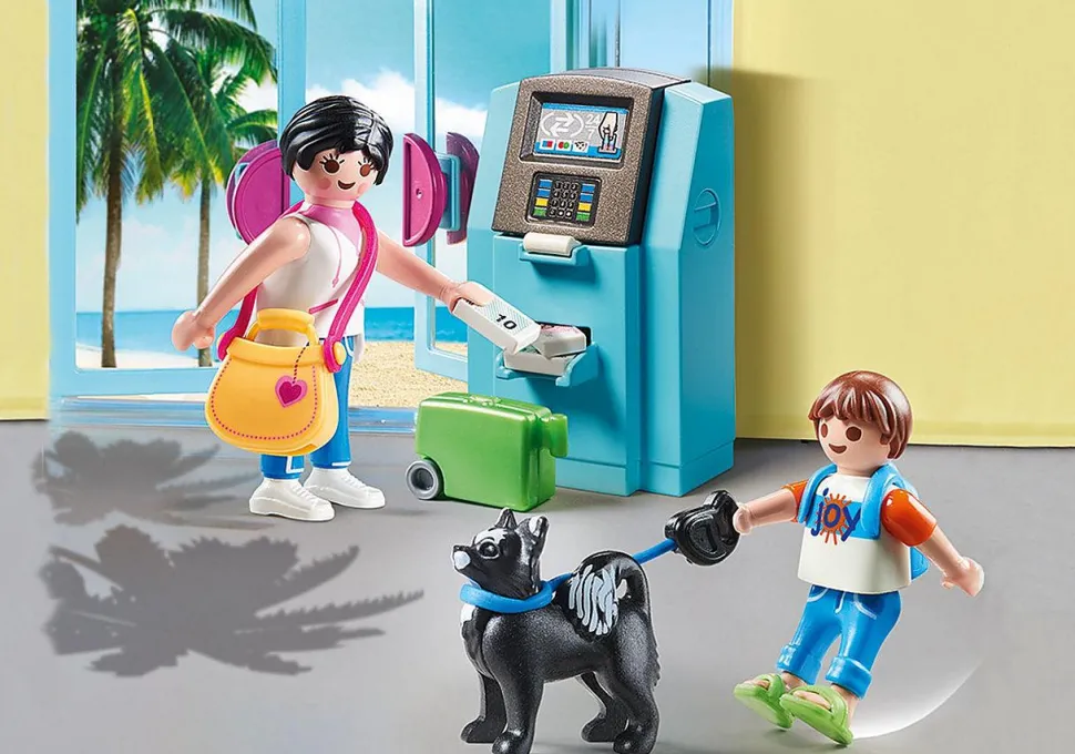 Playmobil: Family Fun - Tourists with ATM Playset (70439)