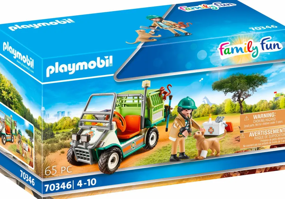 Playmobil: Family Fun - Zoo Vet with Medical Cart Playset (70346)