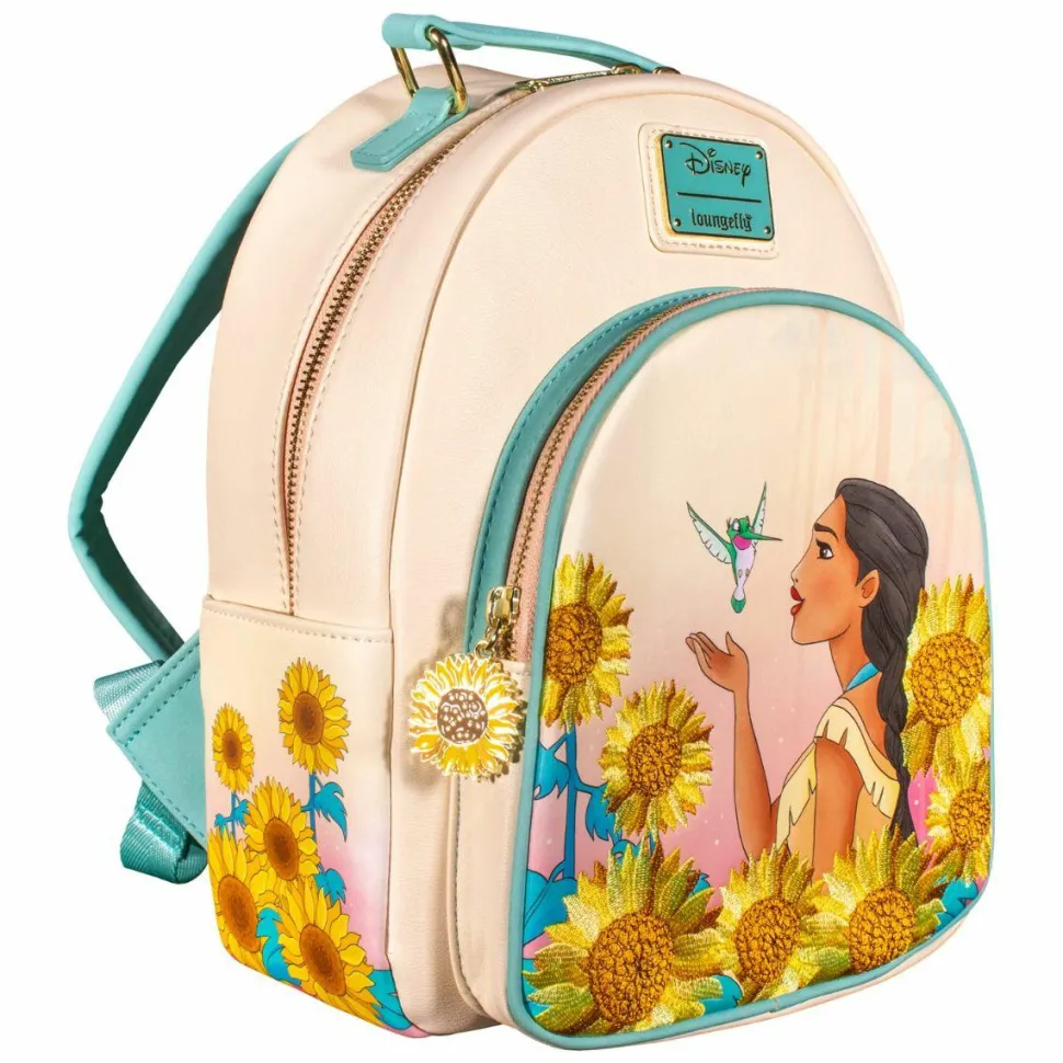 Pocahontas - Sunflower 12” Faux Leather Mini Backpack