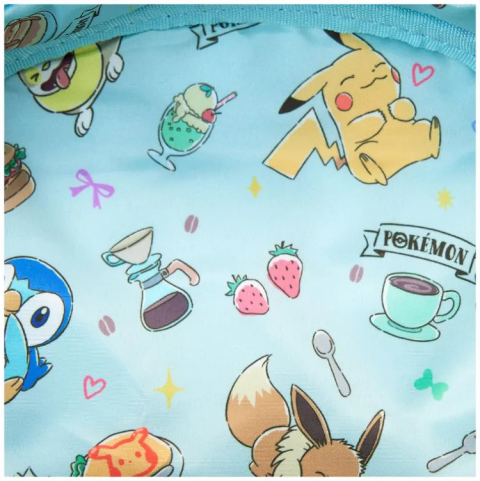 Pokemon - Cafe Triple Pocket 12" Faux Leather Mini Backpack