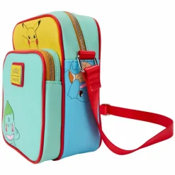 Pokemon - Color Block Starters 8" Faux Leather Crossbody Bag