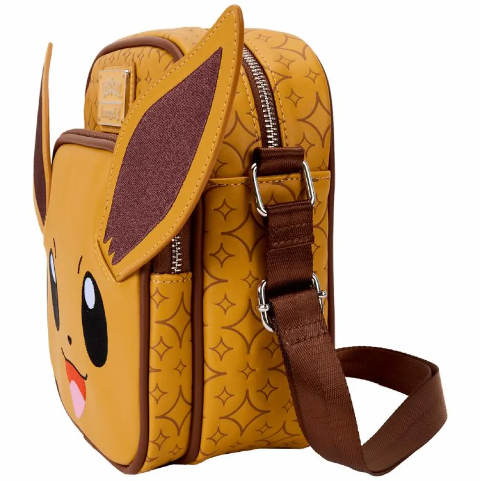 Pokemon - Eevee 8" Faux Leather Passport Crossbody Bag