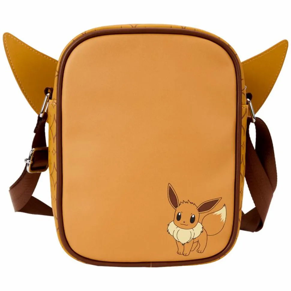 Pokemon - Eevee 8" Faux Leather Passport Crossbody Bag