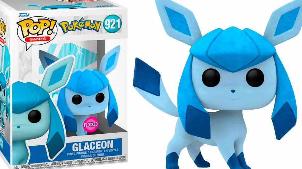 Pokemon - Glaceon Flocked Pop! Vinyl Figure