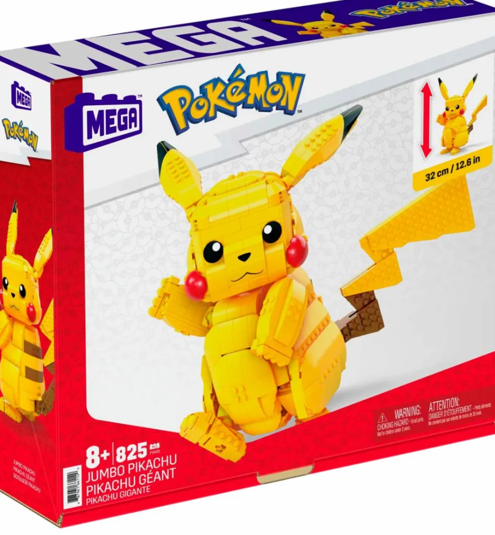 Pokemon - Jumbo Pikachu MEGA Building Block Construction Set (825 Pieces)