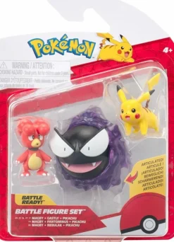 Pokemon - Magby + Gastly + Pikachu Battle Figure Set