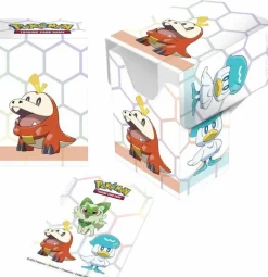 Pokemon - Paldea First Partner ChromaFusion Standard Deck Protector Sleeves & Full View Deck Box Combo Pack