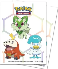 Pokemon - Paldea First Partner ChromaFusion Standard Deck Protector Sleeves & Full View Deck Box Combo Pack