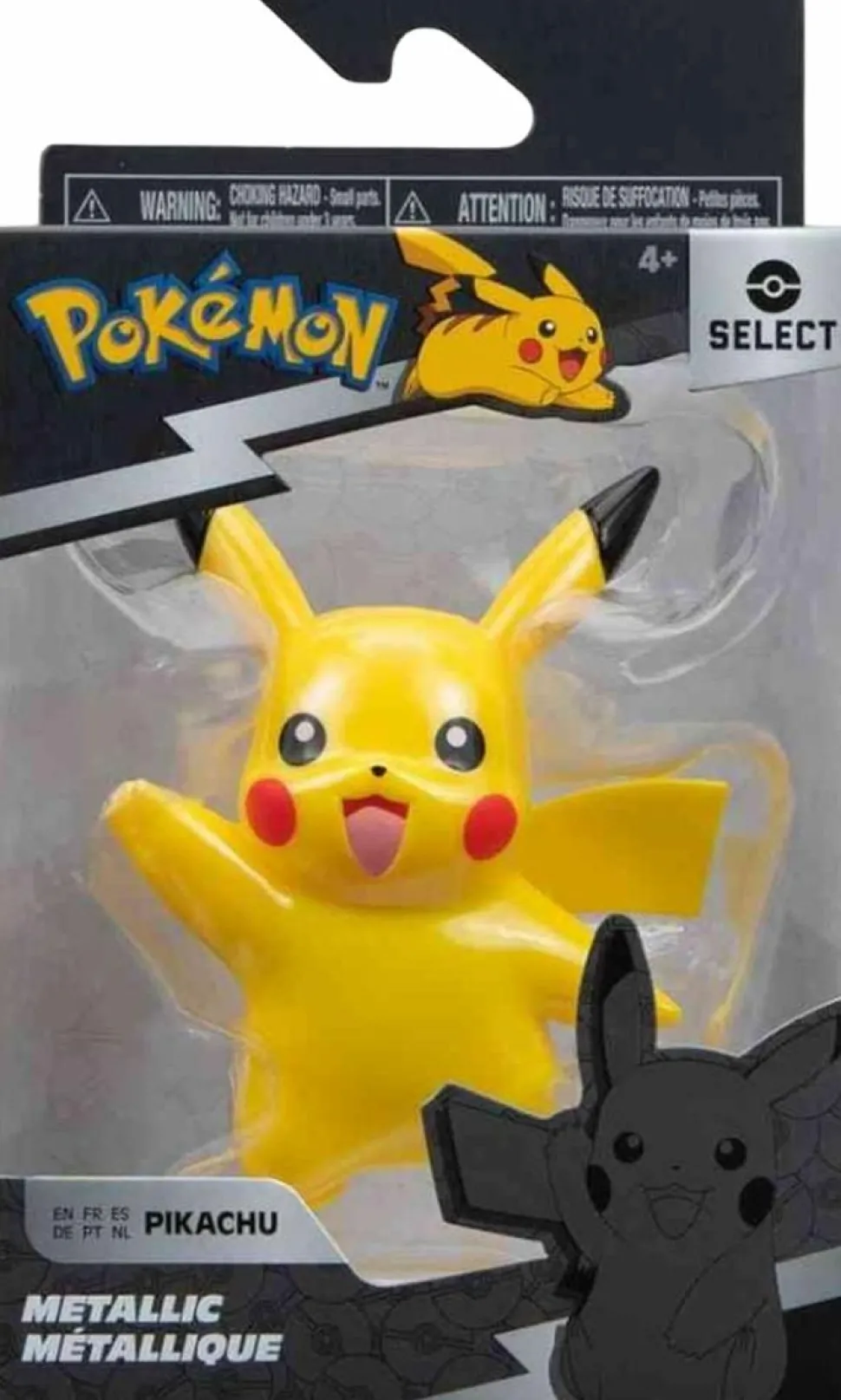 Pokemon - Pikachu Pokemon Select Metallic 4" Vinyl Figure