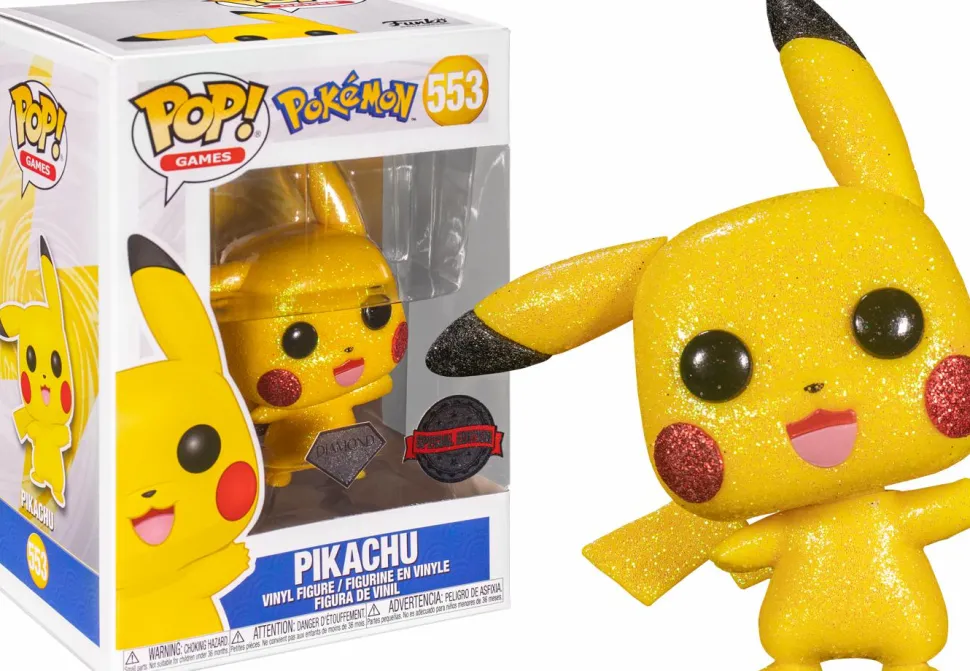 Pokemon - Pikachu Waving Diamond Glitter Pop! Vinyl Figure