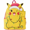 Pokemon - Santa Pikachu Christmas Lights Light Up 10" Faux Leather Mini Backpack
