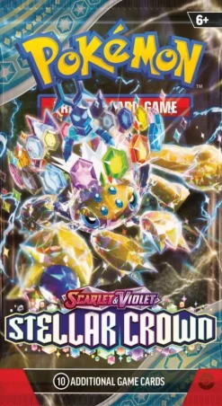 Pokemon - Scarlet & Violet 7 Stellar Crown Booster Pack (10 Cards)