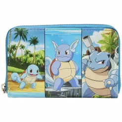 Pokemon - Squirtle Evolutions 4” Faux Leather Zip-Around Wallet