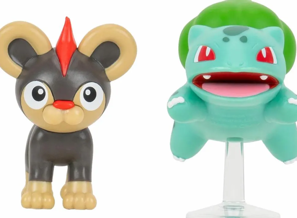 Pokemon Litleo + Bulbasaur Battle Figure 2-Pack