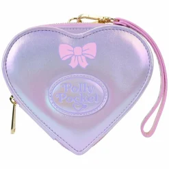 Polly Pocket - Compact Playset 5" Faux Leather Zip-Around Wallet