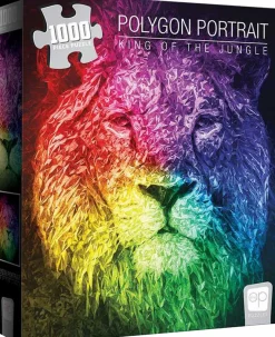 Polygon Portrait - King of the Jungle Jigsaw Puzzle (1000 Pieces)
