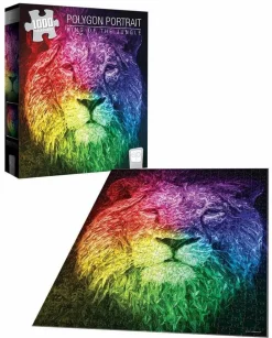Polygon Portrait - King of the Jungle Jigsaw Puzzle (1000 Pieces)