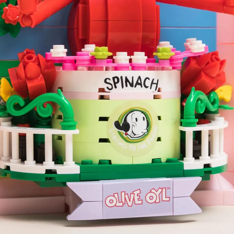 Popeye - Olive Oyl 3D Portrait Building Block Construction Set (348 Pieces)