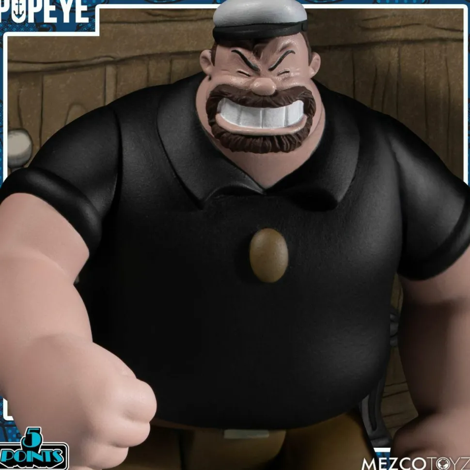 Popeye - Popeye Deluxe 5-Points 3.75” Action Figure 4-Pack