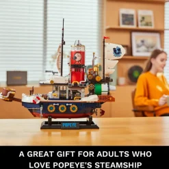 Popeye - Treasure Hunt Steamship Building Block Construction Set (1845 Pieces)