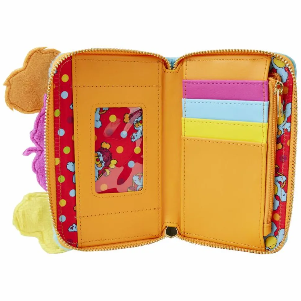 Popples - Cosplay Plush 4” Faux Leather Zip-Around Wallet