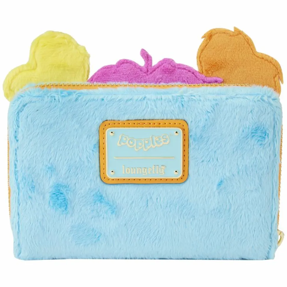 Popples - Cosplay Plush 4” Faux Leather Zip-Around Wallet