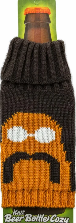 Porn ‘Stache Knit Beer Bottle Cozy