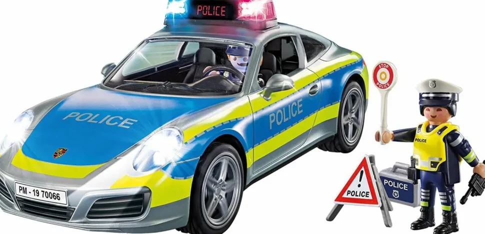 Porsche - 911 Carrera 4S Police Car Playmobil Vehicle Playset (70066)