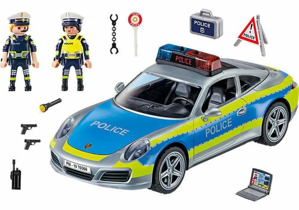 Porsche - 911 Carrera 4S Police Car Playmobil Vehicle Playset (70066)
