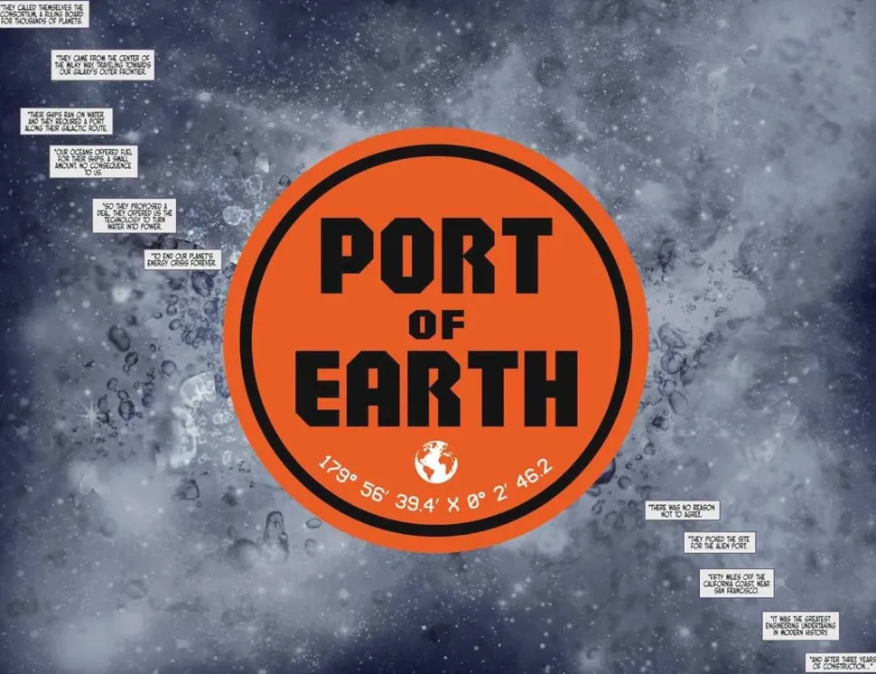 Port of Earth by Zack Kaplan Deluxe Edition Hardcover Book