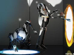 Portal 2 - Atlas and P-Body Poster